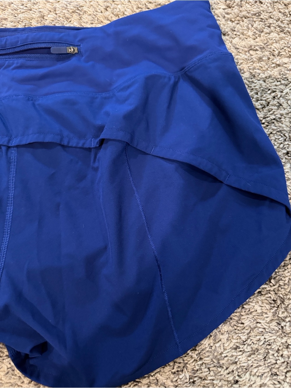 Lululemon Speed Up Running Shorts Royal Blue Size 10 - Picture 6 of 15